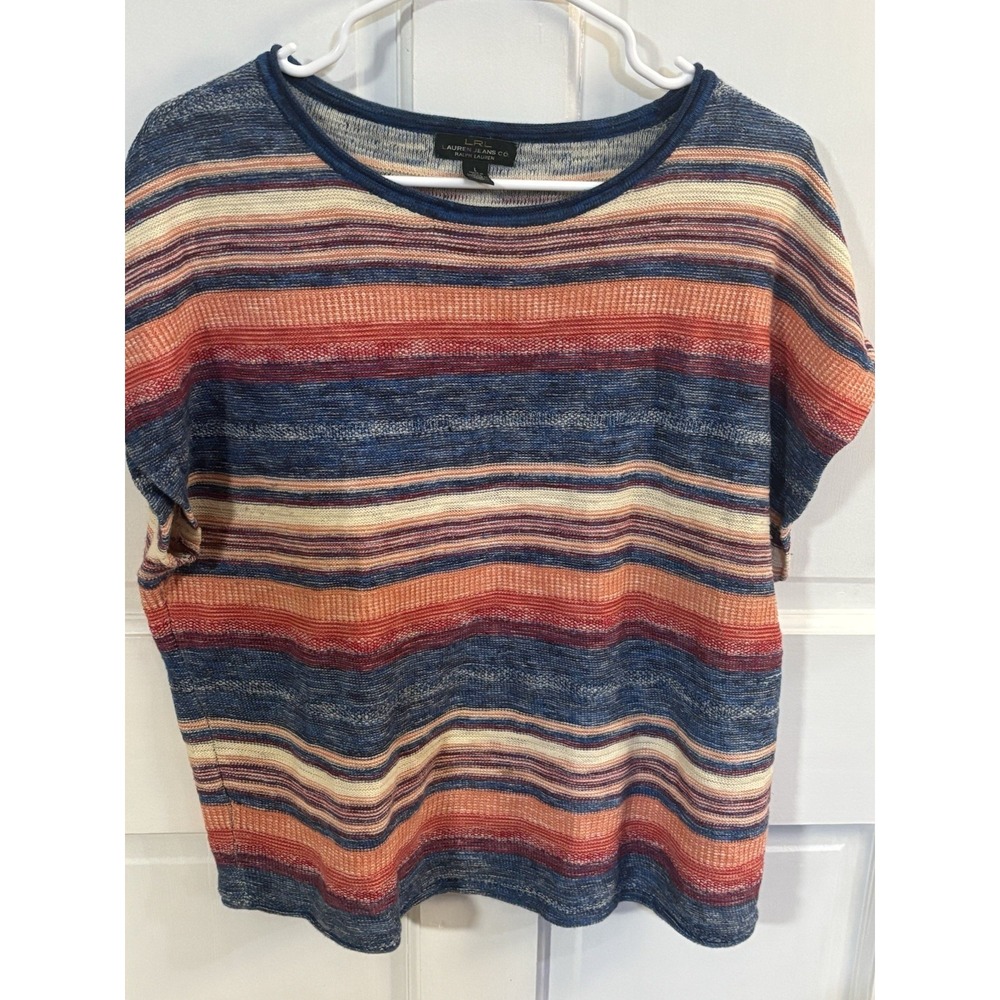 lrl lauren jeans company sweater large Linen Blend